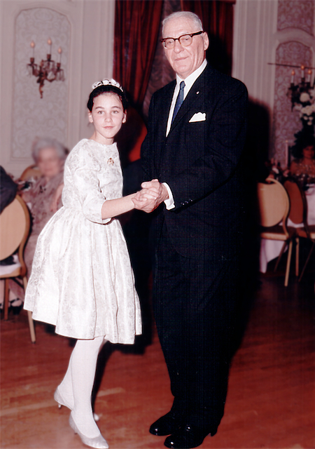 dancing with my grandfather at Carl's Bar Mitzvah